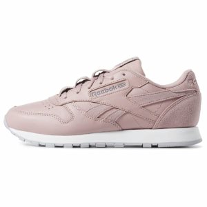 Reebok Classic Leather Turnschuhe Damen - Rosa/Grau/Weiß - DE 312-STF